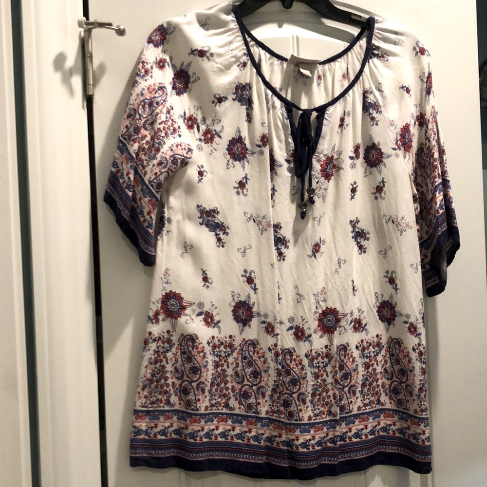 Patterned Short Sleeve Shirt